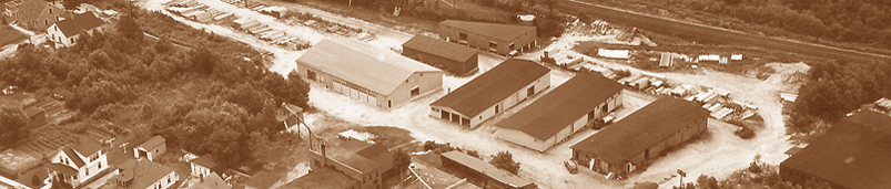 Vintage arial photo of Chairtown Lumber in Gardner Mass.
